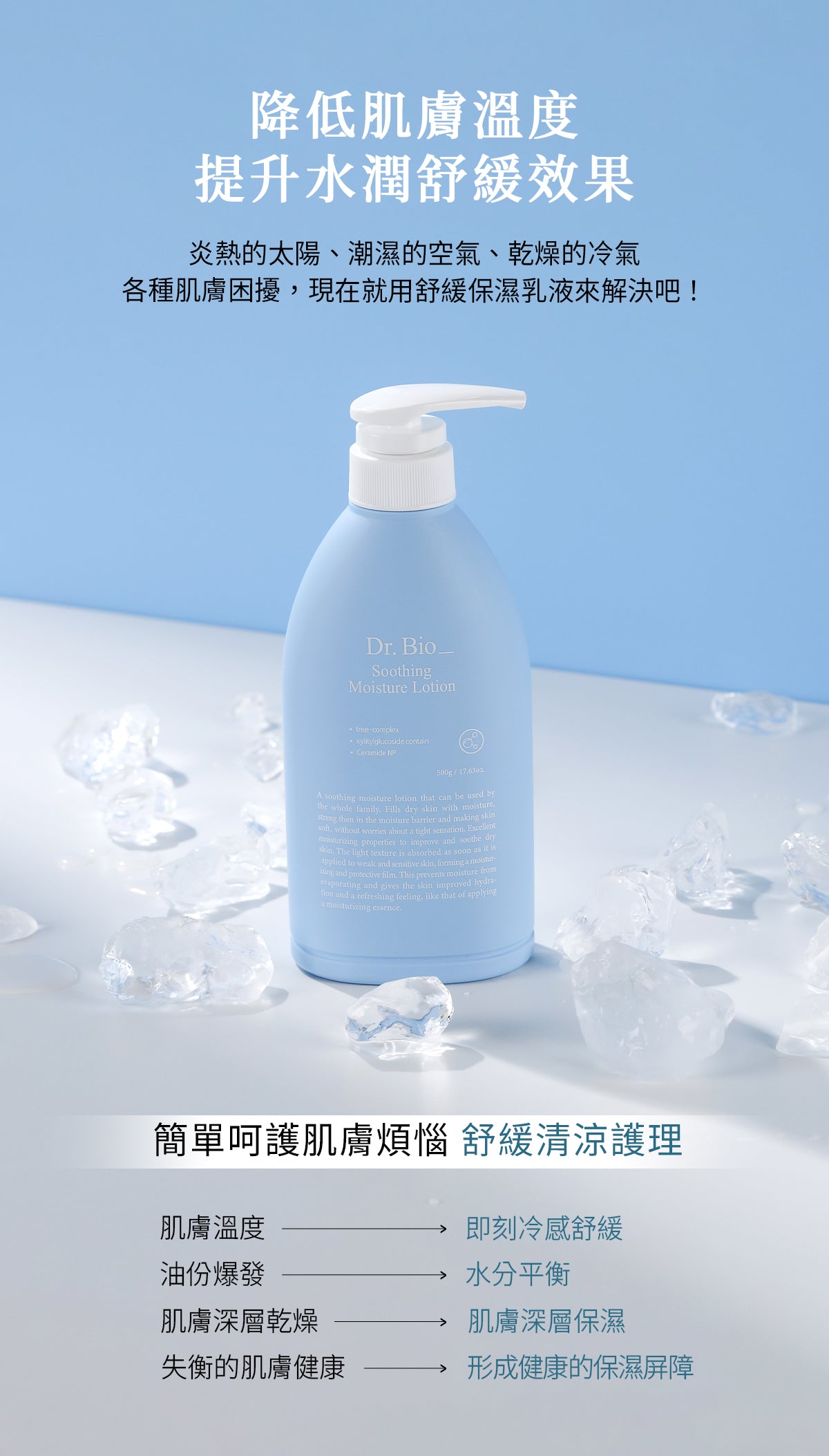 Dr.Bio | 舒緩保濕身體乳 500ml