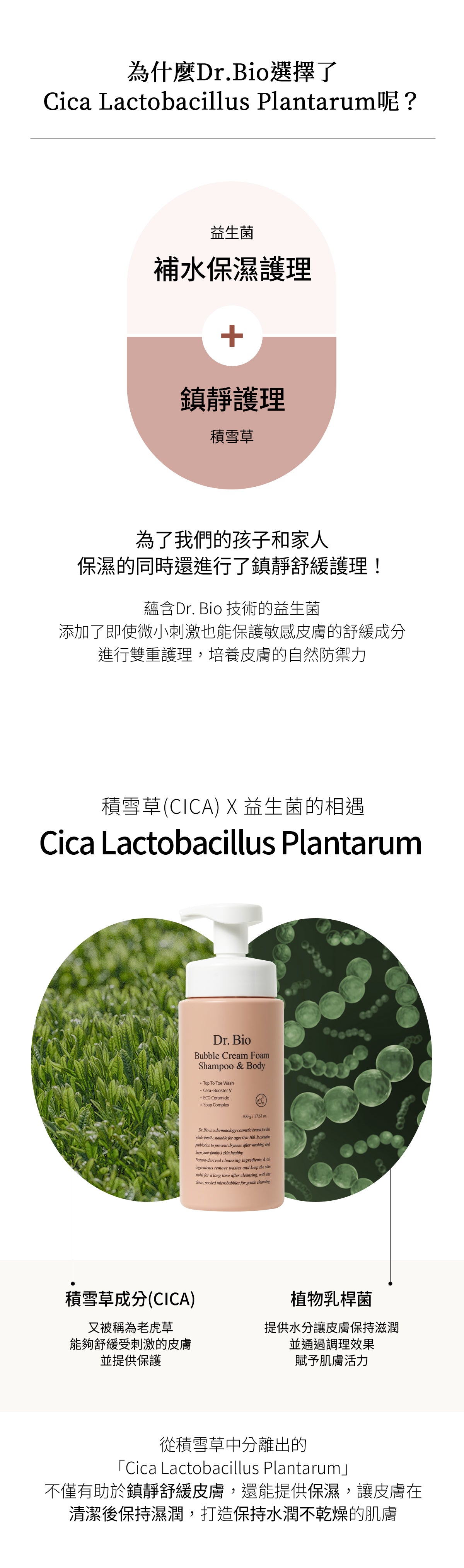 Dr.Bio | 多合一全身清潔泡泡露 450ml(適用於新生兒至孕婦 \ 保濕清潔 \ 高效起泡慕斯)