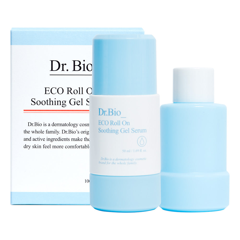 Dr.Bio | 滾珠舒緩凝膠精華套組100ml(適用於新生兒至孕婦 \ 舒緩肌膚 \ 敏感肌膚)
