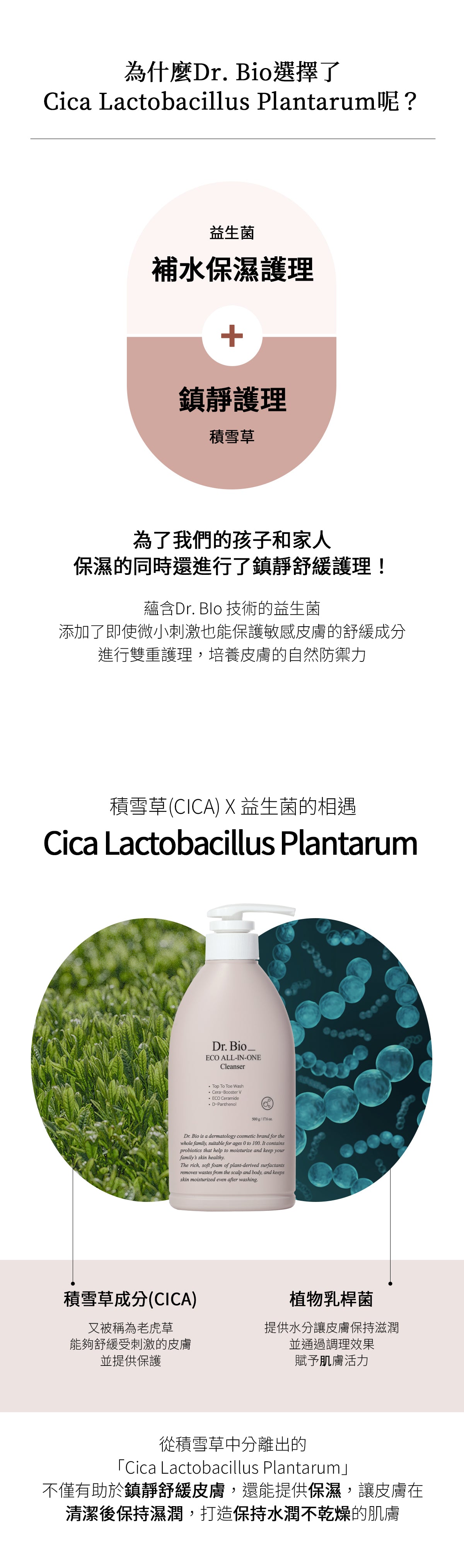 Dr.Bio | ECO多合一全身清潔露 500ml (適用於新生兒至孕婦 \ 洗髮沐浴三合一  \ 弱酸性 \ 純素認證)