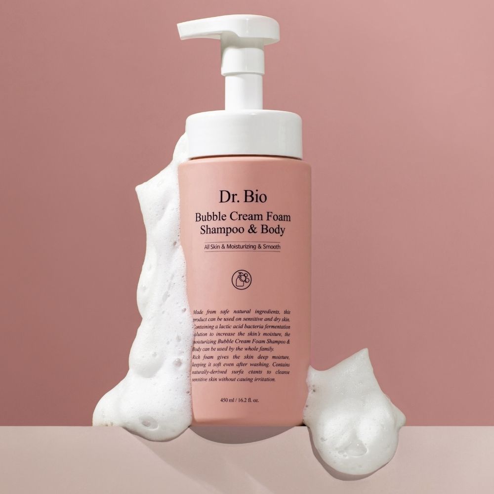 Dr.Bio | 多合一全身清潔泡泡露 450ml(適用於新生兒至孕婦 \ 保濕清潔  \ 高效起泡慕斯)