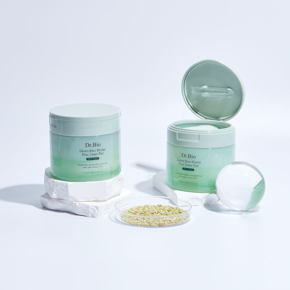 Dr.Bio | 綠米生物群毛孔爽膚棉 60Pads(適用於成年人/肌膚保濕/肌膚提亮/減少肌膚紋理/敏感性肌膚)