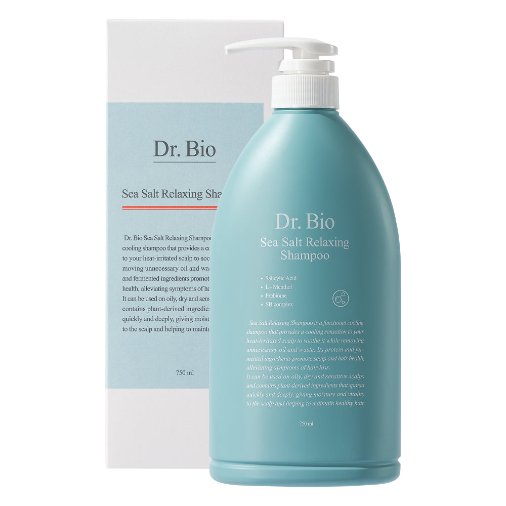 Dr.Bio | 海鹽舒緩洗髮露 750ml(適用於青少年至孕婦 \ 不含矽油 \ 清涼舒緩 )