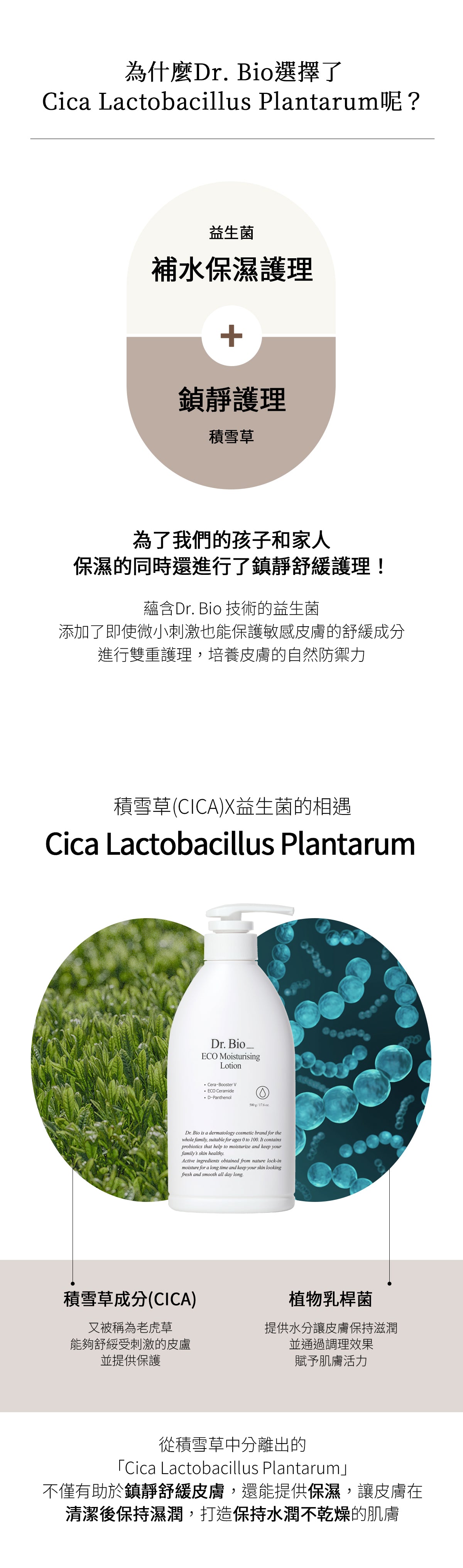 Dr.Bio | ECO保濕身體乳 500ml(適用於新生兒至孕婦 \ 臉部及身體 \ 敏感肌膚)